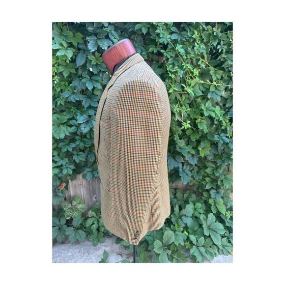 SOLD Vintage | 80s Paulo Gucci 100% Cashmere Blazer Sportcoat Houndstooth - Picture 7 of 16